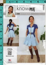 "Misses' Dress" ©2024 Know Me Gren Heng Pattern ME2066/R12051 16-24 UNCUT