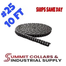 #25 Roller Chain x 10 feet + 2 Connecting Links!