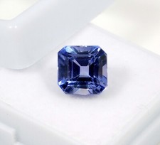 4.95 Ct Natural Kashmiri Blue Sapphire Square Cut Certified Loose Gemstone