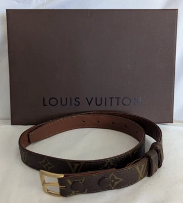 Louis Vuitton LV Gürtel dunkel dünn mit LV Box - Bild 1 von 4