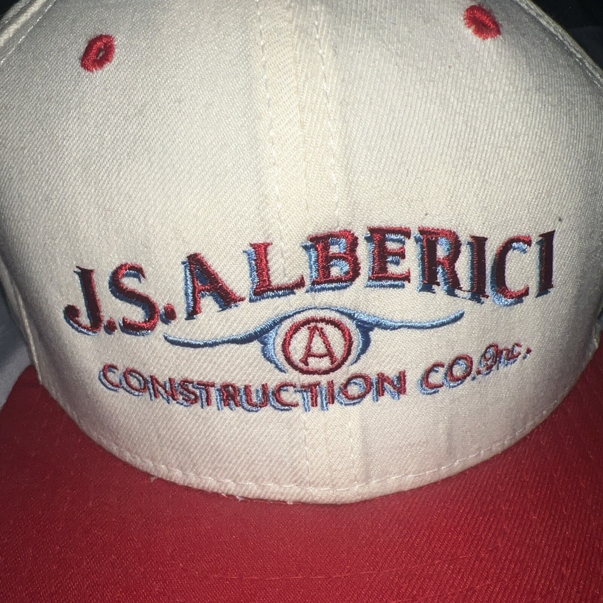 Vintage 80s New Era Pro Model USA Made SnapBack Hat JS Alberici