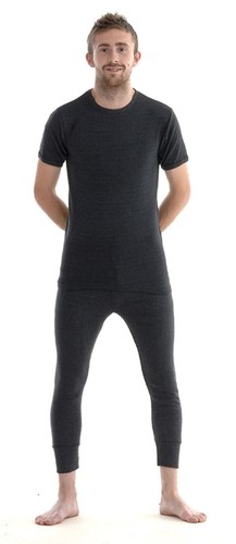 Mens Thermal Long Johns Top Bottom Set Winter Warm Underwear Full Half Sleeve - Picture 24 of 33
