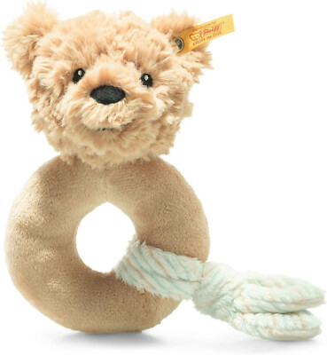 STEIFF   242298  Jimmy Teddybär Greifling mit Rassel NEU unbespielt RARITÄT