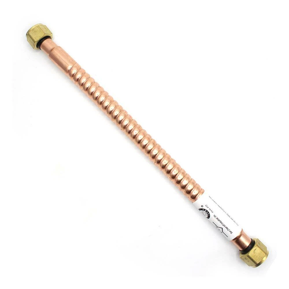 Copper 7/8u0026#034; O.D. Water Heater Flex Hose With 3/4 Inch FIP x 3/4 Inch  FIP Swivel | eBay