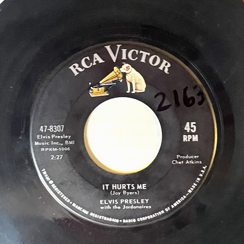 Elvis Presley It Hurts Me Kissin Cousins Vinyl 45 U/min Schallplatte #47-8307 1977