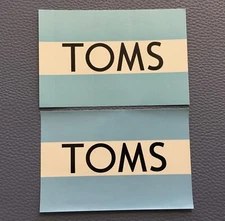 Lot 2 TOMS SHOES Apparel Gear Outdoor Original STICKER Ephemera Hiking