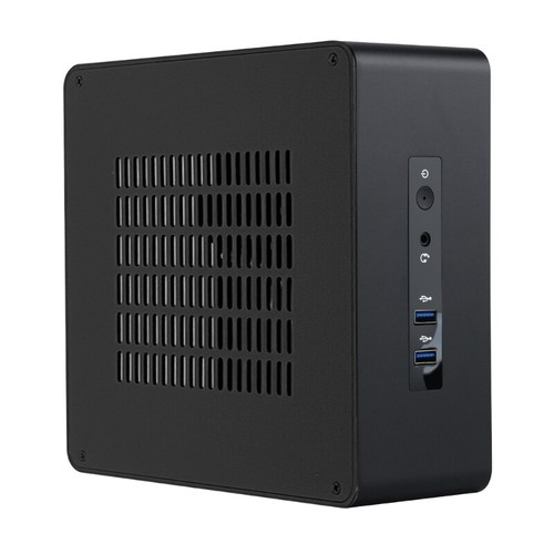 TA80 Boîtier de bureau Mini ITX châssis HTPC boîtier PC support disques 2,5 pouces - Photo 6/10