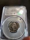 1949-P CAC GRADED MS63 Washington Silver Quarter Mint Set Coin with Light Toning