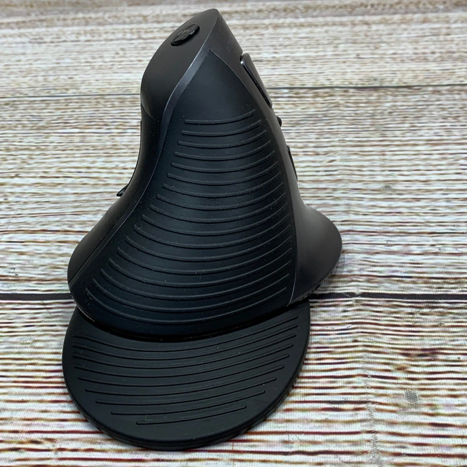 J-Tech Digital Ergonomic Vertical Wireless Laser Mouse USB Receiver Black Tested - Image 4 of 4