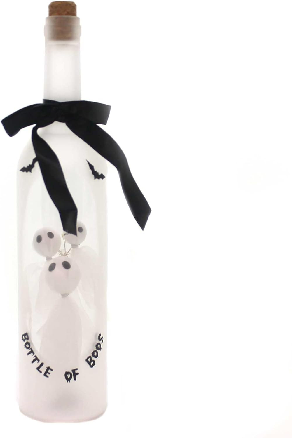Bottle of Boos Ghosts Light up LED 13 Inch Wine Bottle Hallo