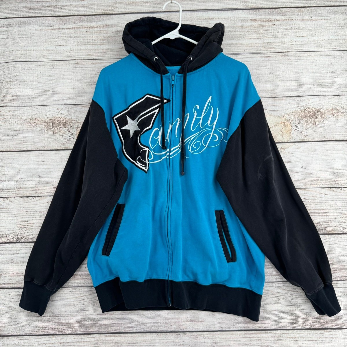 y2k ゴシップ誌 Vintage Y2K Famous Stars and Straps Family Full Zip Hoodie Adult M