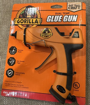 #ad Hot Glue Gun Full Size Dual Temp Precision Nozzle Easy Trigger Safety New $15.00