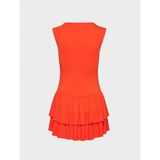 Aritzia Wilfred Women's Ruffled Goodlux Bloomsbury Mini Dress Orange Size 2XS