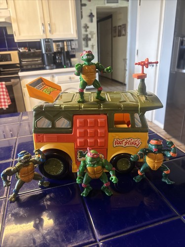 TMNT Original Party Wagon - Teenage Mutant Ninja Whacky Turtles - Lot nicht komplett