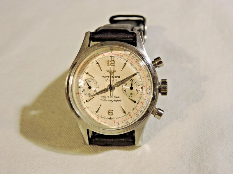 Longines Wittnauer Geneve Professional 14Y Landeron 248 Chronograph Telem 1 mile