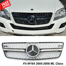 Grille Grill Wemblem For Mercedes Benz W164 2005-2008 Ml63 Ml350 Ml500 Ml550