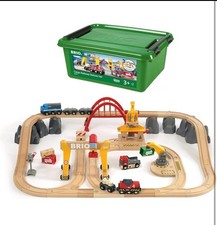 Brio 33097 Cargo Railway Deluxe Set  54 Piece Train Toy with Accessories