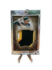 2019 Topps Tier One Prodigious Patches Relic Card Of Matt Chapman Tri-Color 9/10