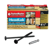 FastenMaster HeadLok No. 4 x 4-1/2 in. L Flat Head Galvanized Steel Deck Screws