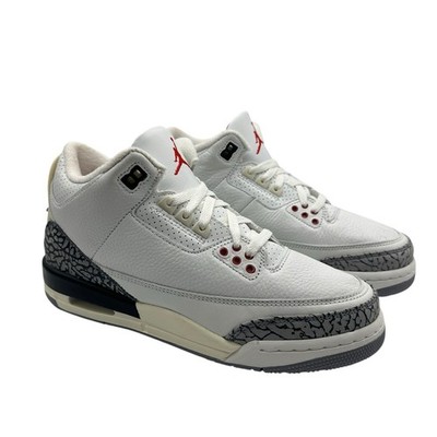 Boys 6.5y - Nike Air Jordan 3 III Retro GS YOUTH White/Black/Cement DM0967 100