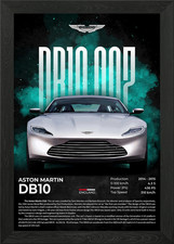Aston Martin DB10 Framed Wall Art Poster Canvas Print Picture