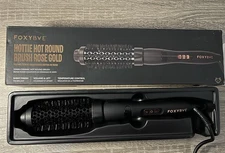 FoxyBae Curling Round Brush 32 mm-Heated Ceramic Tourmaline Multi-Styler Thermal