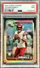2024 JAYDEN DANIELS RC TOPPS CHROME #201 REFRACTOR HOLO FOIL PSA 9 COMMANDERS 🔥