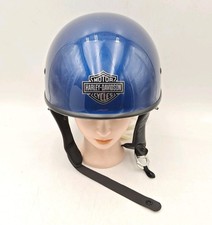 Harley Davidson Curbside DLX X06 Half Helmet Gloss Blue Tide Size Medium M