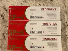 3X MS DRWIKEY Probiotic Bright White SP-6 Toothpaste Gold Professional 4.9oz2027