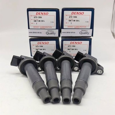 4X 90919-02240 Ignition Coils 673-1306 For Denso 2000-16 Toyota & Scion xA xB I4