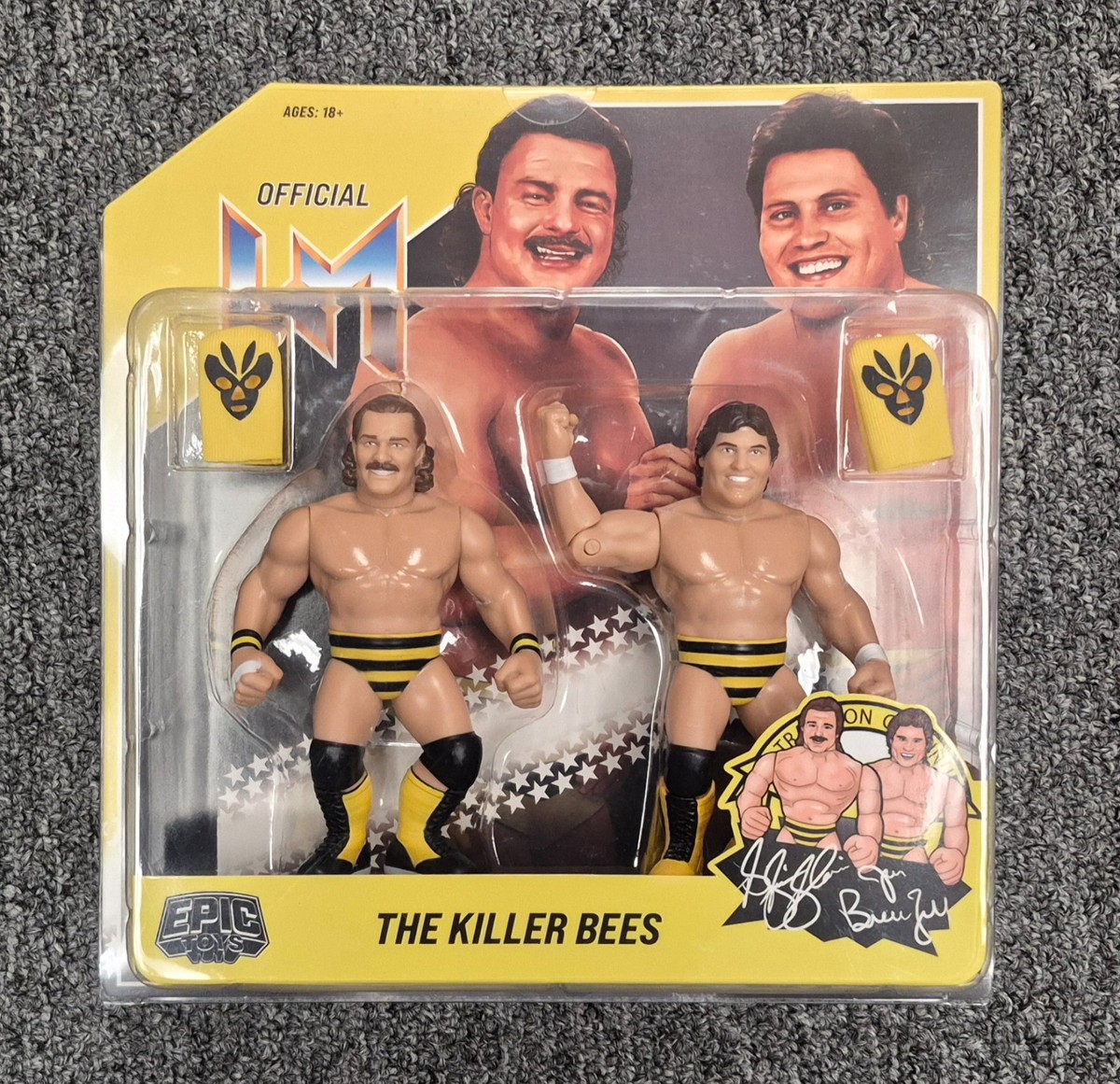 WWF WWE The Killer Bees Epic Toys Brunzell Blair Wrestling Action