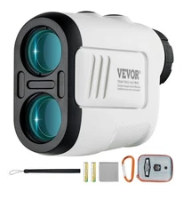 VEVOR PF2E Magnetic 650 Yards Laser Golf Rangefinder 6X Magnification/ White/new