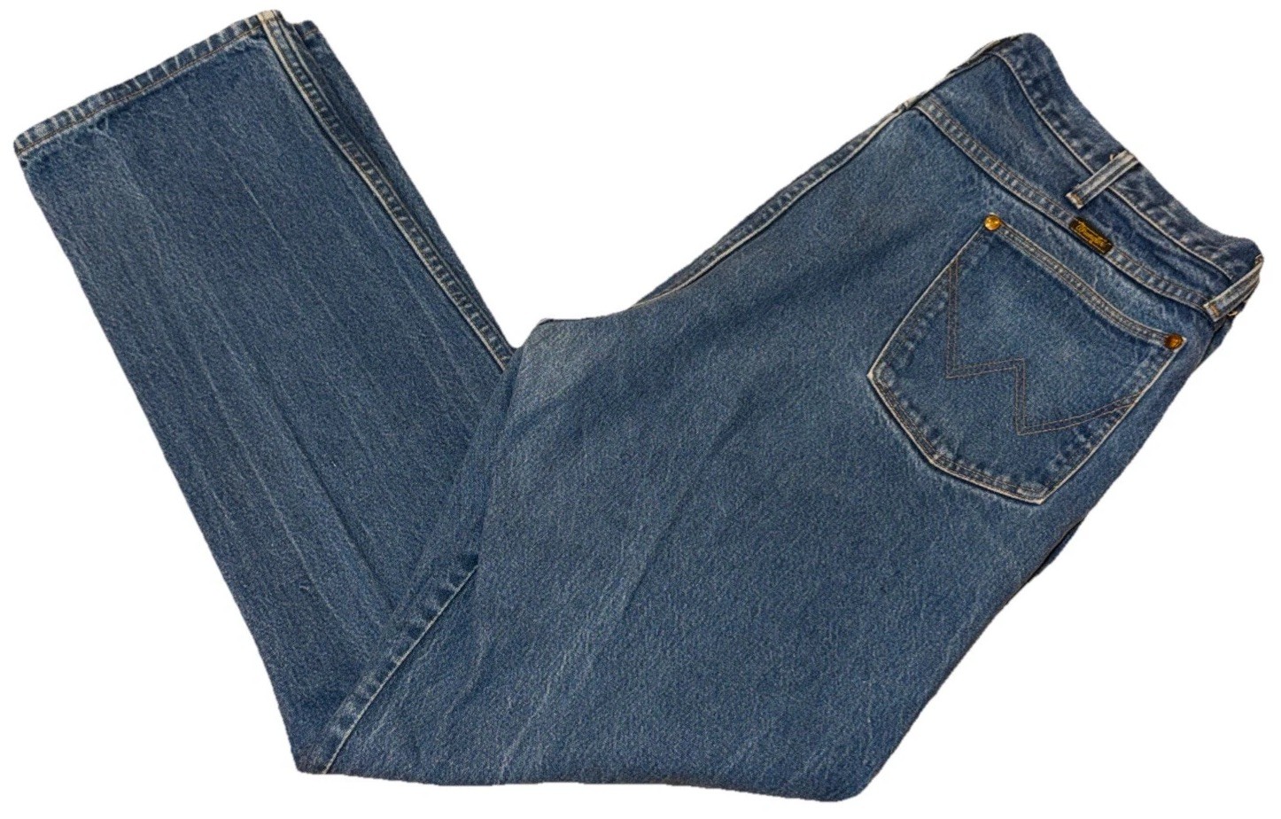 Vintage Wrangler Cowboy Cut Jeans Men’s 44x32 Blue Denim 13MWZ Made In USA Rare