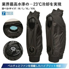 Peltier fan vest Cooling vest Air conditioned wear Men's summer work clothes Pel