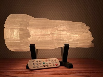 Stargate Atlantis ZPM Lampe Modell Transparent Mehrfarbig