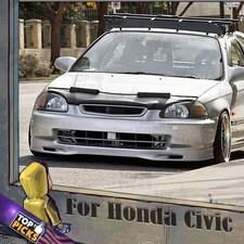 Fits 96-98 Honda Civic Ek Spoon Style Front Bumper Chin Spoiler Lip Kit Spn Jdm Fits 96-98 Honda Civic Ek Spoon Style Front Bumper Chin Spoiler Lip Kit Spn Jdm