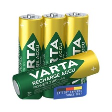 Varta Pack of 4 AA 1.2 V Rechargeable 2100 mAh NiMH Batteries, Green 11.97 per battery