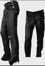 Men Buckskin Suede Pant Trouser, Rugged Skin Western Pant, Hippy Cowboy Pant