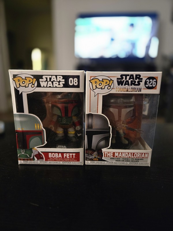 Funko Pop!  Star Wars - Boba Fett #8 & Funko Pop!  Star Wars - Mandalorian #326