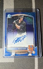 2025 Bowman Draft Chrome Prospect Blue Mojo Mitch Voit Auto #53/150 1st Rd #38