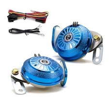Loud Car Horn Kit  3-Tone Train Horn with Different Sounds,130db Blue-3tones