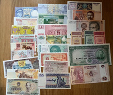 Banknoten Geldscheine, alle Welt, 50 St&uuml;ck, bankfrisch UNC Konvolut 6