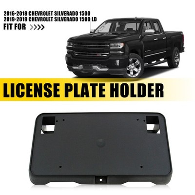 For 2016-2019 Silverado Chevrolet License Plate Bracket Holder Tag Plastic Front