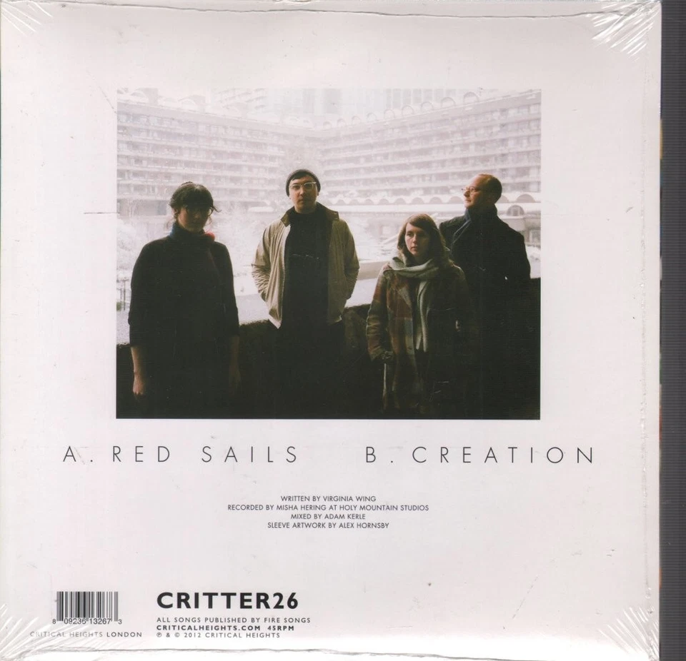 Virginia Wing Red Sails 7" vinyl UK Critical Heights 2013 7" still sealed in pic - Bild 2 von 2