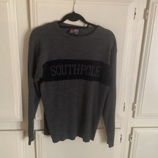 Southpole Sweater Youth Large Logo Knit Pullover Acrylic Y2K