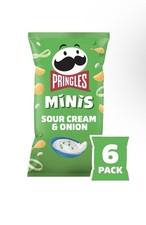 Pringles Minis Sour Cream & Onion Multipack 6x20g ( pack of 4 ) 24 mini bags
