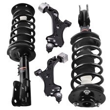4x Front Shock Struts w/Control Arms for 2010-2017 Chevy Equinox Terrain 2.4L