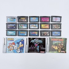 Nintendo Game Boy Advance 15 Games All Tested Metroid Fusion Sonic Donkey Kong