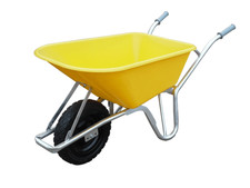 Image of 100L PVC Wheelbarrow - Yellow