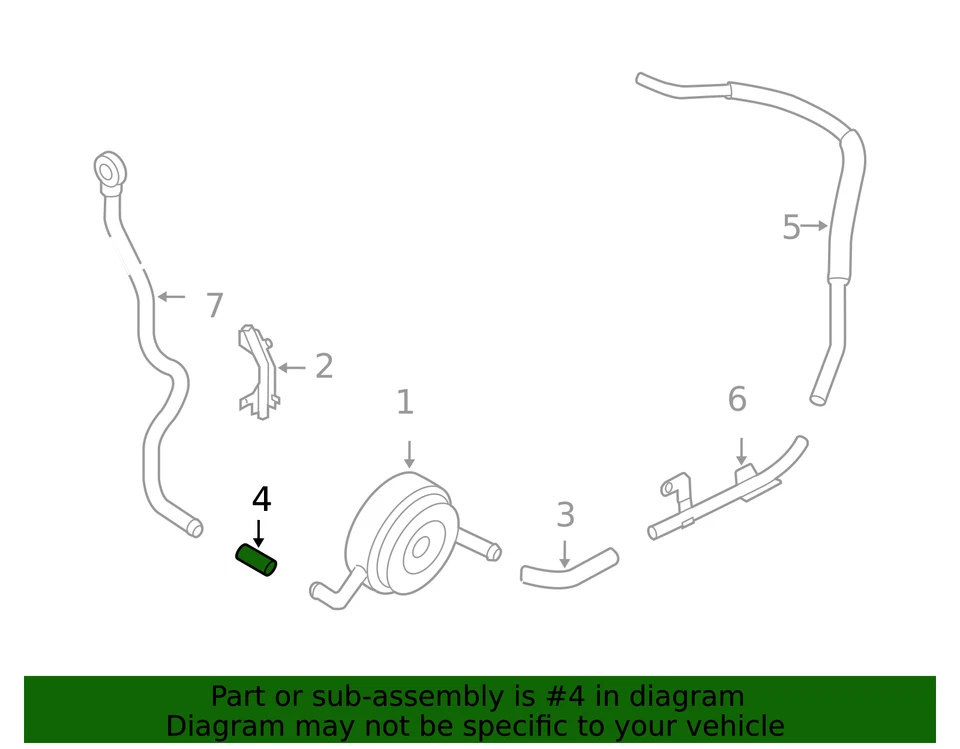 Manguera de refrigerante enfriador de aceite de motor genuino Nissan Altima Máxima Murano Quest 3.5 Foto 2 de 2